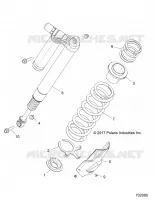 SUSPENSION, AMMORTIZZATORE POSTERIORE MOUNTING