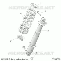 SUSPENSION, REAR SHOCK MONTAGGIO
