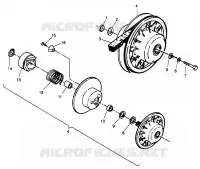 FRIZIONE DRIVEN SPORTSMAN 500 W969244 (4936093609C003)