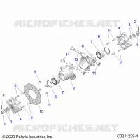 SOSPENSIONE POSTERIORE HUBS, CARRIER AND BRAKE DISC