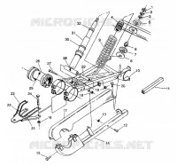POSTERIORE SWING ARM   SHOCK 6X6 250 W938727 (4924092409037A)