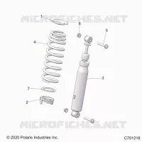 SUSPENSION, SHOCK ANTERIORE MOUNTING
