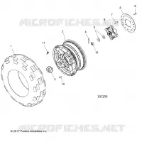 RUOTAS, FRONT TIRE AND BRAKE DISC