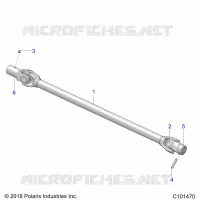 TRASMISSIONE, PROP SHAFT, FRONT