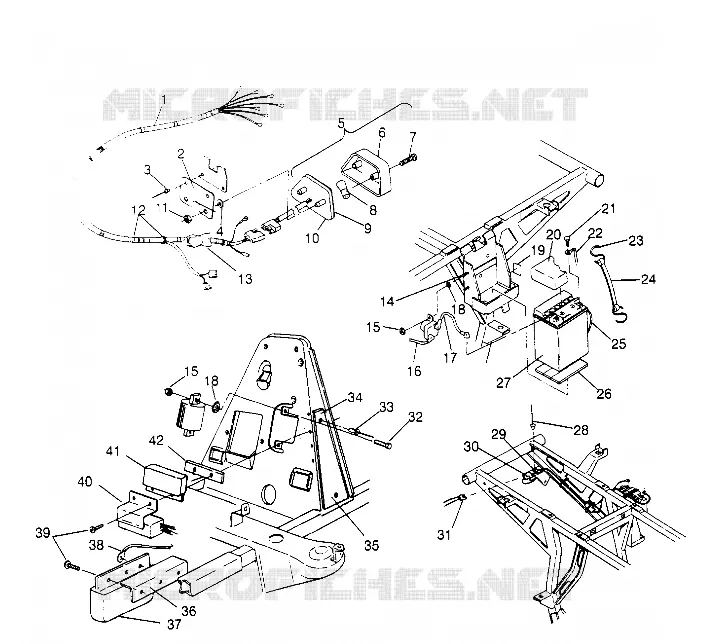 ELETTRICO/FANALE POSTERIORE ASSEMBLY SPORTSMAN 4X4 W958040 (4930403040C008)