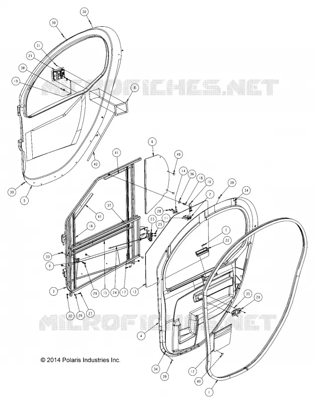 OPZIONI, DOORS, HARD, FRONT, INTERNALS, RH