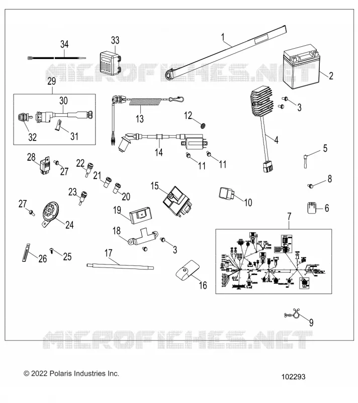 ELETTRICO, SWITCHES, HARNESS AND INDICATORS