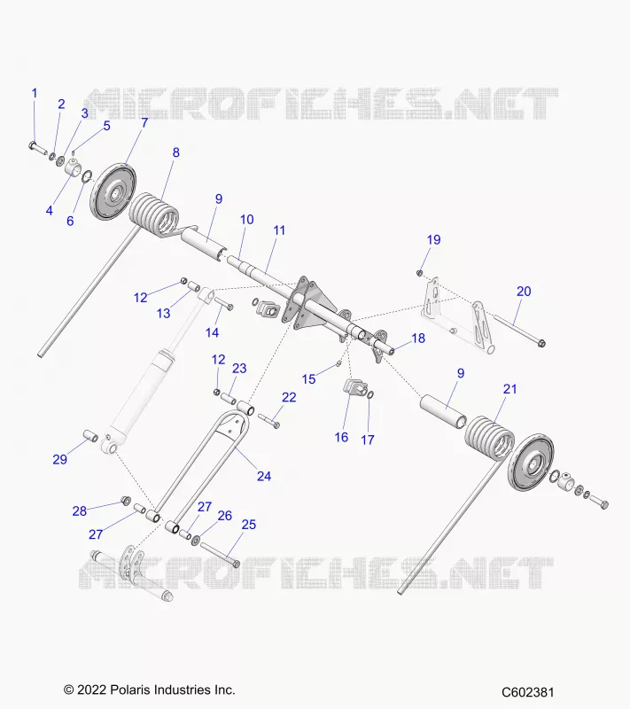 SUSPENSION, POSTERIORE COPPIA ARM