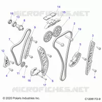 ENGINE, TIMING AND OIL CATENA DRIVES