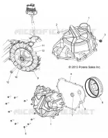 MOTORE, STATOR COVER AND VOLANO