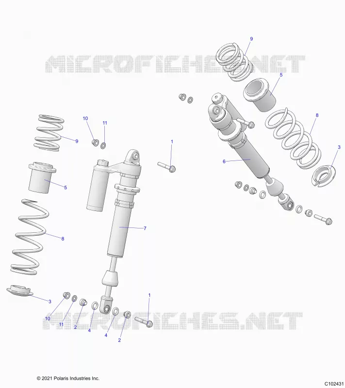 SUSPENSION, SHOCK ANTERIORE