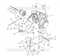 MONTAGGIO DEL MOTORE WIDETRAK GT / X932061 (4924722472024A)