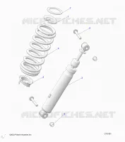 SUSPENSION, SHOCK ANTERIORE MOUNTING