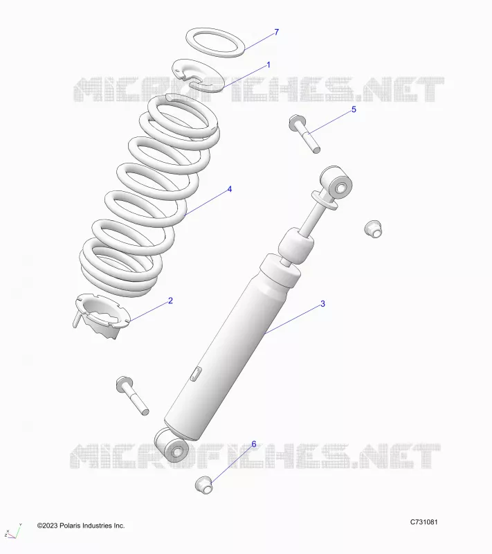 SUSPENSION, SHOCK ANTERIORE MOUNTING