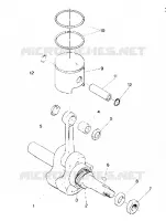 PISTONE AND ALBERO MOTORE STAR TRAK (4912731273019A)
