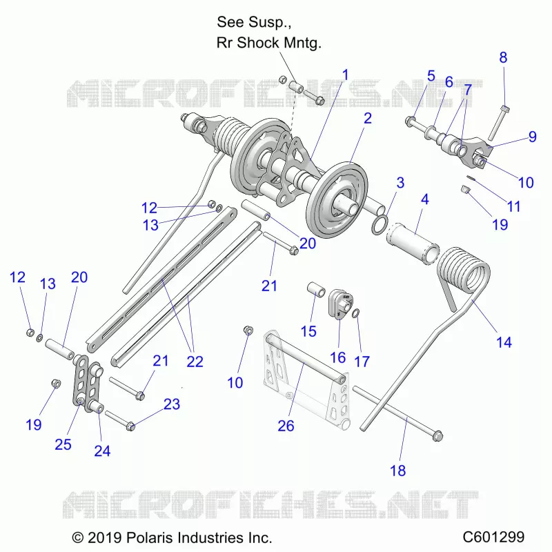 SUSPENSION, POSTERIORE COPPIA ARM