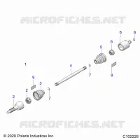 TRASMISSIONE, REAR DRIVE SHAFT