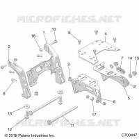 CHASSIS, MOUNTING, FRONT SCATOLA DEGLI INGRANAGGI