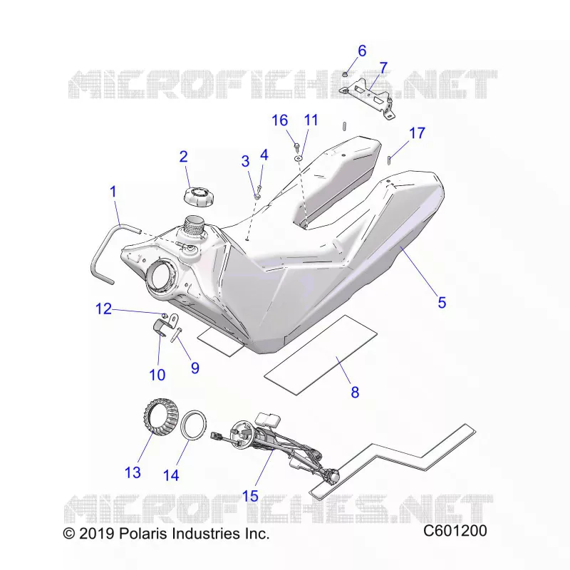 SISTEMA DI ALIMENTAZIONE CARBURANTE, FUEL TANK ASM.