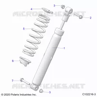 SUSPENSION, AMMORTIZZATORE POSTERIORE