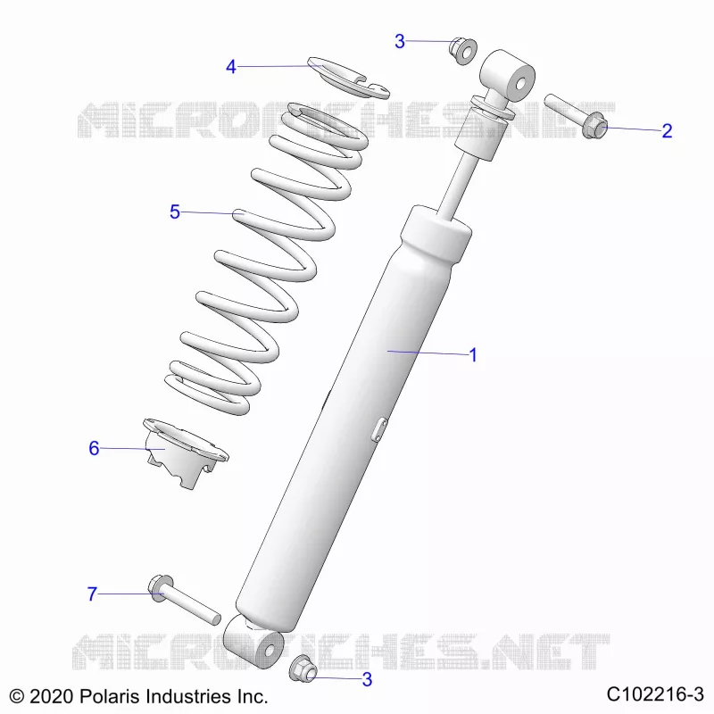 SUSPENSION, AMMORTIZZATORE POSTERIORE
