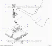 SISTEMA DI ALIMENTAZIONE CARBURANTE, FUEL TANK ASM.