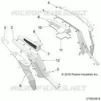 CARROZZERIA POSTERIORE FENDERS AND BEZELS- Z22NAR99AF/BF (C700248-8)