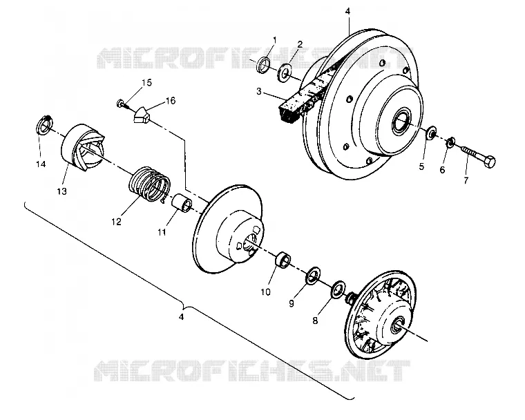 FRIZIONE DRIVEN ASSEMBLY Sportsman 4x4 W948040 (4926842684C002)