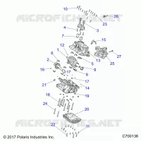 ENGINE, CRANKCASE AND ALBERO MOTORE