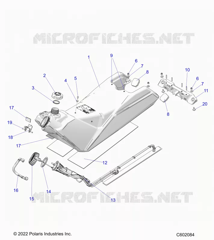 SISTEMA DI ALIMENTAZIONE CARBURANTE, FUEL TANK ASM.