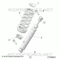 SUSPENSION, SHOCK ANTERIORE MOUNTING