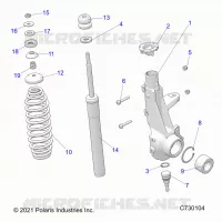 SUSPENSION, ANTERIORE MONTANTE