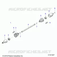 DRIVE TRAIN, ALBERO DI TRASMISSIONE, FRONT