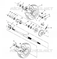 TRAZIONE POSTERIORE MONTAGGIO 6x6 400L W948740 (4926802680C011)