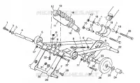 ANTERIORE COPPIA ARM 500 INDY 0982764(A)(B) and EUROPEAN 500 INDY E982764A (4942104210B009)