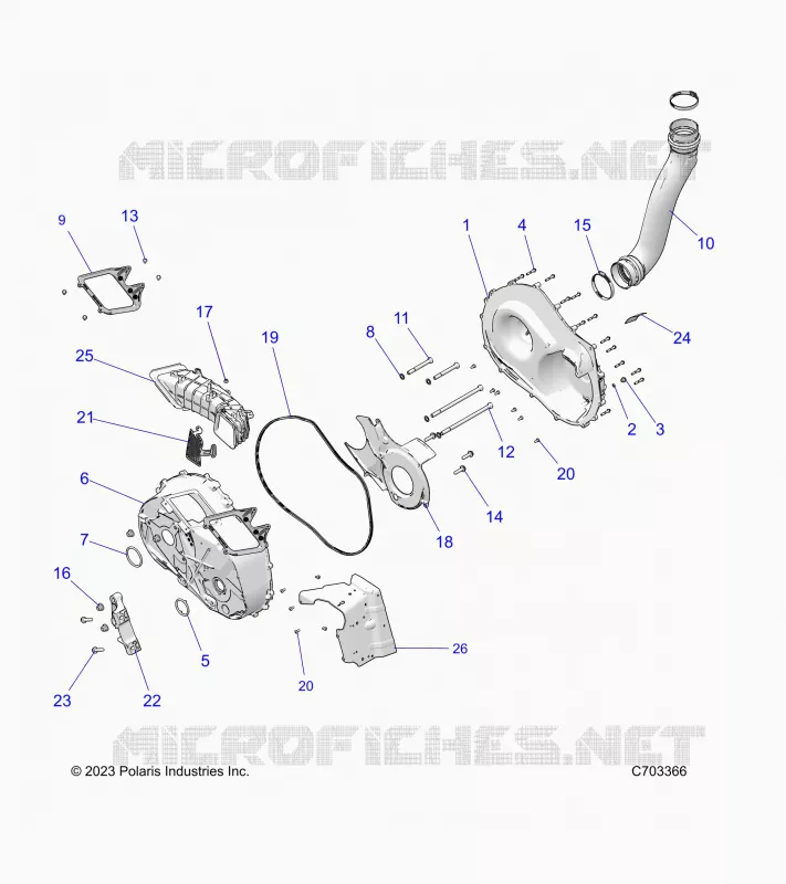 TRASMISSIONE, CLUTCH COVER AND DUCTING
