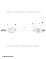 DRIVE TRAIN, POSTERIORE DRIVE SHAFT
