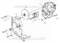 SCATOLA DEGLI INGRANAGGI/FRENO POSTERIORE MOUNTING Trail Blazer W937221 (4924082408022A)