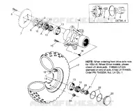 RUOTA ANTERIORE MONTAGGIO Sportsman 4x4 W948040 (4926842684B005)