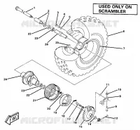 RUOTA ANTERIORE AND BRAKE ASSEMBLY. (4911991199030A)