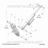 SUSPENSION, SHOCK MONTAGGIO, REAR SUSP.