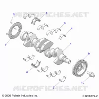 ENGINE, ALBERO MOTORE AND BEARINGS