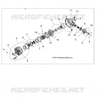 TRASMISSIONE, FRONT SCATOLA DEGLI INGRANAGGI INTERNALS