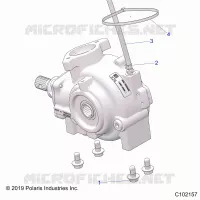 TRASMISSIONE, FRONT GEARCASE, MOUNTING