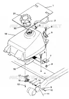 MONTAGGIO SERBATOIO CARBURANTE Trail Blazer W937221 (4924082408006A)