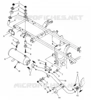 IMPIANTO DI SCARICO  XPLORER 500 W97CD50A (4941354135A014)