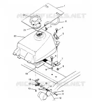 MONTAGGIO SERBATOIO CARBURANTE  4X4 400L W948140 (4926772677A011)