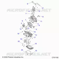 ENGINE, CRANKCASE AND ALBERO MOTORE