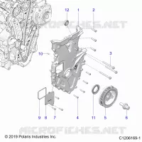 MOTORE, FRONT COVER ASSEMBLY