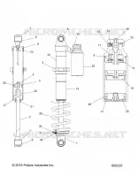 SUSPENSION, AMMORTIZZATORE POSTERIORE TRACK (7044566)